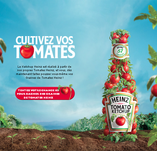 10′000 Paquets Graines de tomates Heinz Gratuit à gagner !