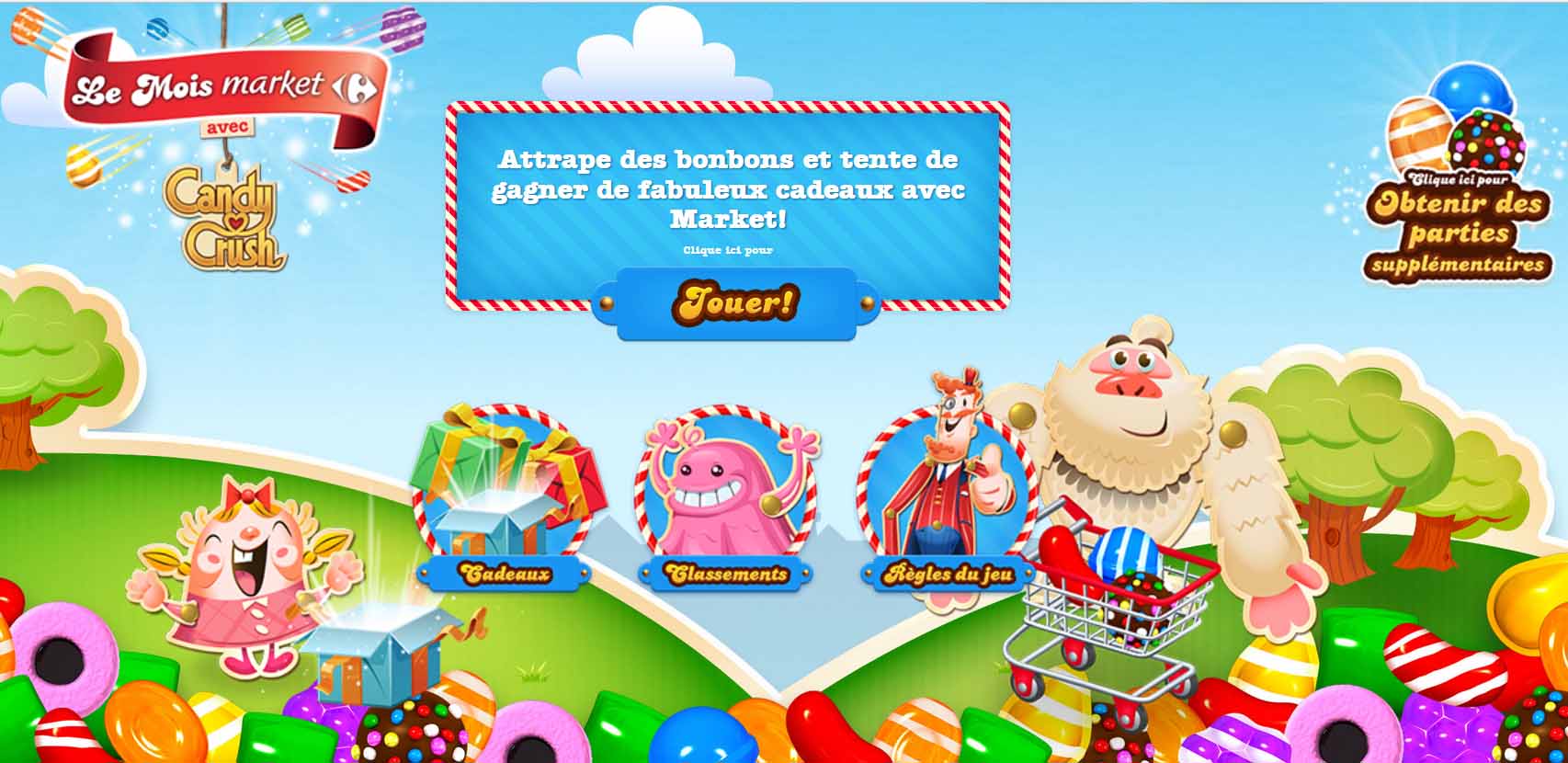 Jeu Concours le mois Market Candy Crush !