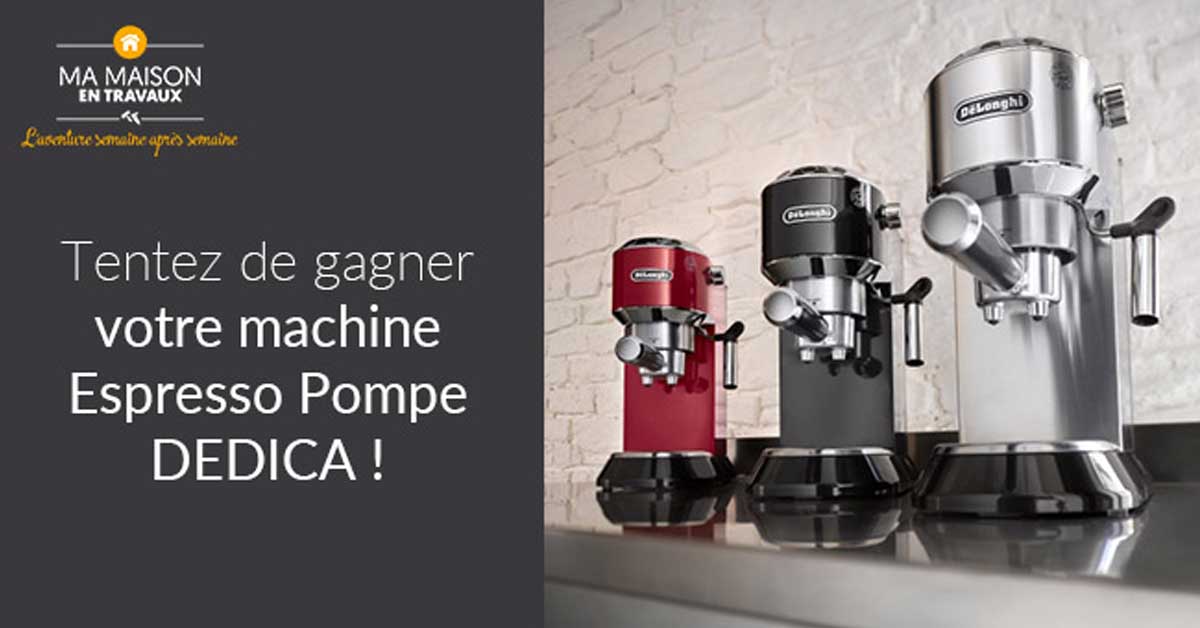 Jeu Concours DECO 2 machines Espresso Pompe Dedica à gagner !