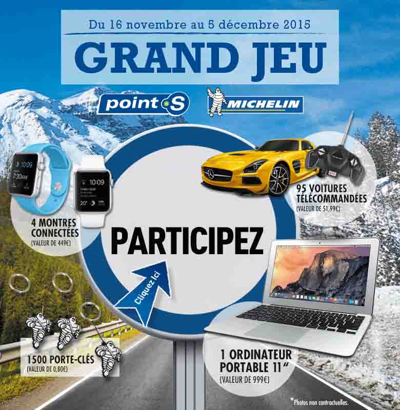 Jeu Concours Point S 1 Mac Book et 4 Apples Watch à gagner !