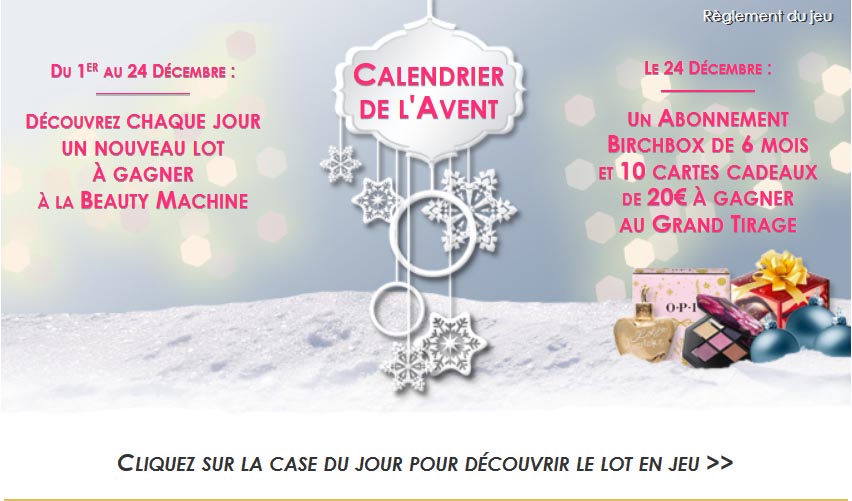 Calendrier de l'Avent Beauté Addict 35 Cadeaux à gagner !
