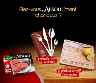 concours socopa 10 planches à découper et 1 ensemble de couverts à gagner