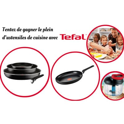 Concours Gratuit 55 Lots sets, poêles et hachoirs Tefal à gagner !