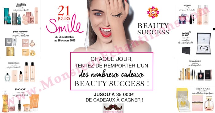 Jeu 21 jours Smile : 35'000 € de Cadeaux gratuits à gagner !