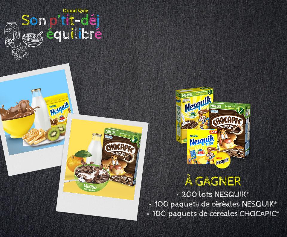 Jeu Concours Nestlé 400 Lots Nesquik à Gagner ! - Monsieur échantillons