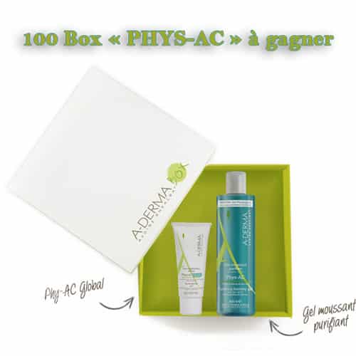 Gagner un cadeau gratuit : 100 Box PHYS-AC de a-derma à remporter !