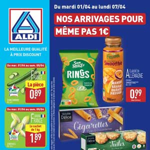 Catalogue Aldi de la semaine Du 1er Au 7 Avril 2025 en ligne
