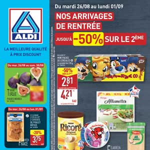 Catalogue Aldi de la semaine Du 26 Août Au 1er Septembre 2025 en ligne