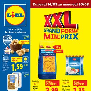 Catalogue Lidl de la semaine Du 14 Au 20 Août 2025 en ligne