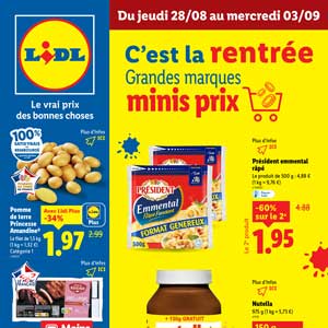 Catalogue Lidl de la semaine Du 28 Août Au 3 Septembre 2025 en ligne