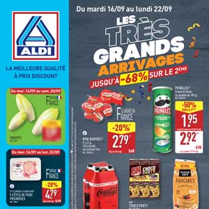 Catalogue Aldi de la semaine Du 16 Au 22 Septembre 2025 en ligne