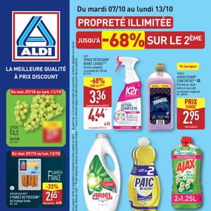 Catalogue Aldi de la semaine Du 7 Au 13 Octobre 2025 en ligne