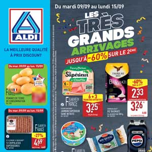 Catalogue Aldi de la semaine Du 9 Au 15 Septembre 2025 en ligne