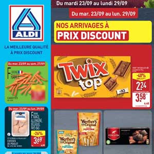 Catalogue Aldi de la semaine Du 23 Au 29 Septembre 2025 en ligne