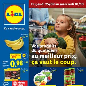 Catalogue Lidl de la semaine Du 25 Septembre Au 1er Octobre 2025 en ligne