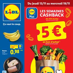 Catalogue Lidl de la semaine Du 13 Au 19 Novembre 2025 en ligne