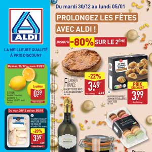 Catalogue Aldi Du 30 Décembre 2025 Au 5 Janvier 2026 en ligne
