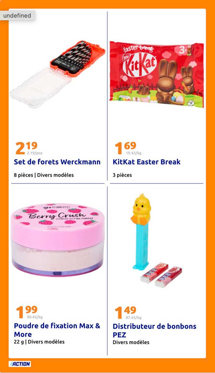 Catalogue Action de la semaine Du 11 Au 17 Mars 2026 en ligne