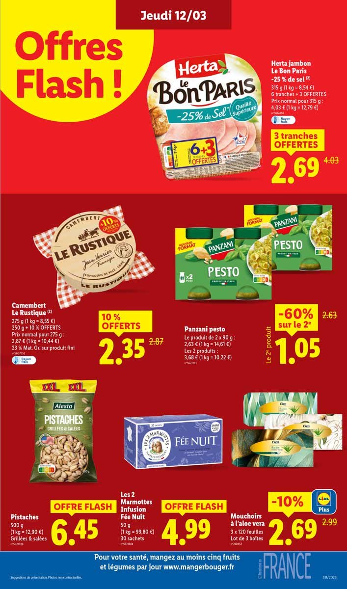 Catalogue Lidl Du 12 Au 18 Mars 2026