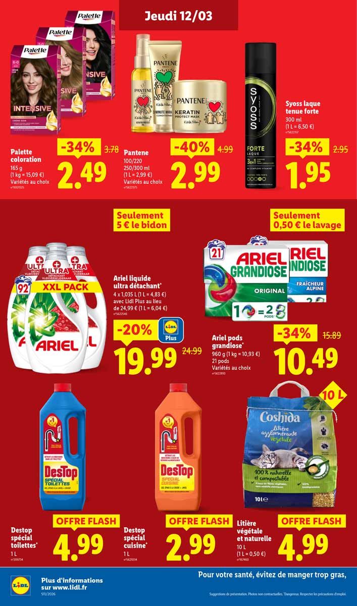 Catalogue Lidl Du 12 Au 18 Mars 2026