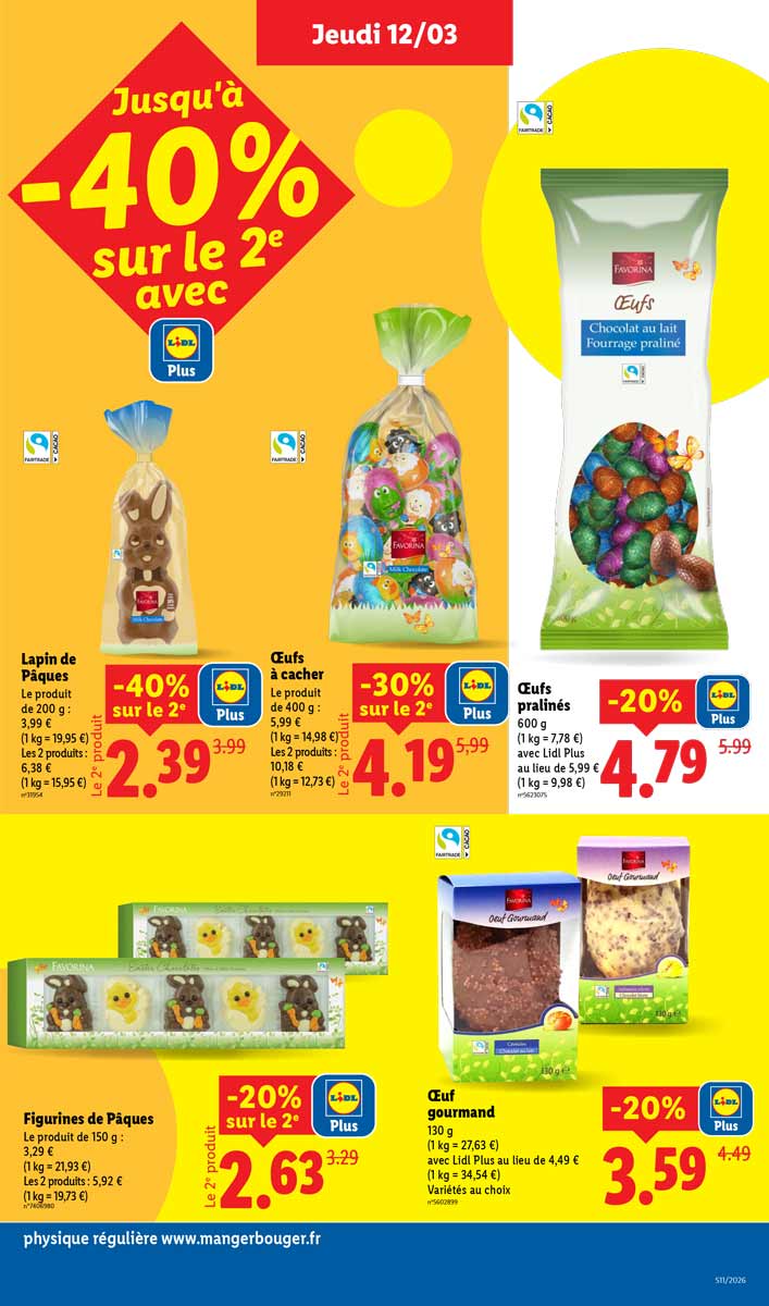 Catalogue Lidl Du 12 Au 18 Mars 2026