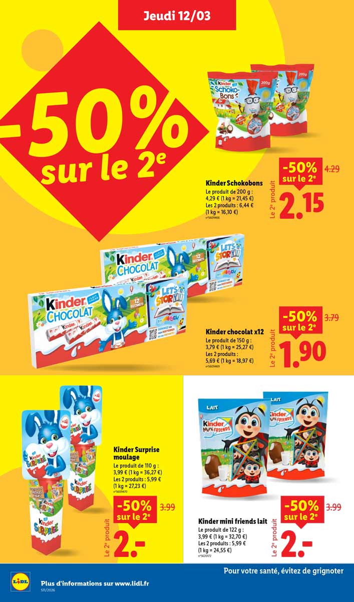 Catalogue Lidl Du 12 Au 18 Mars 2026