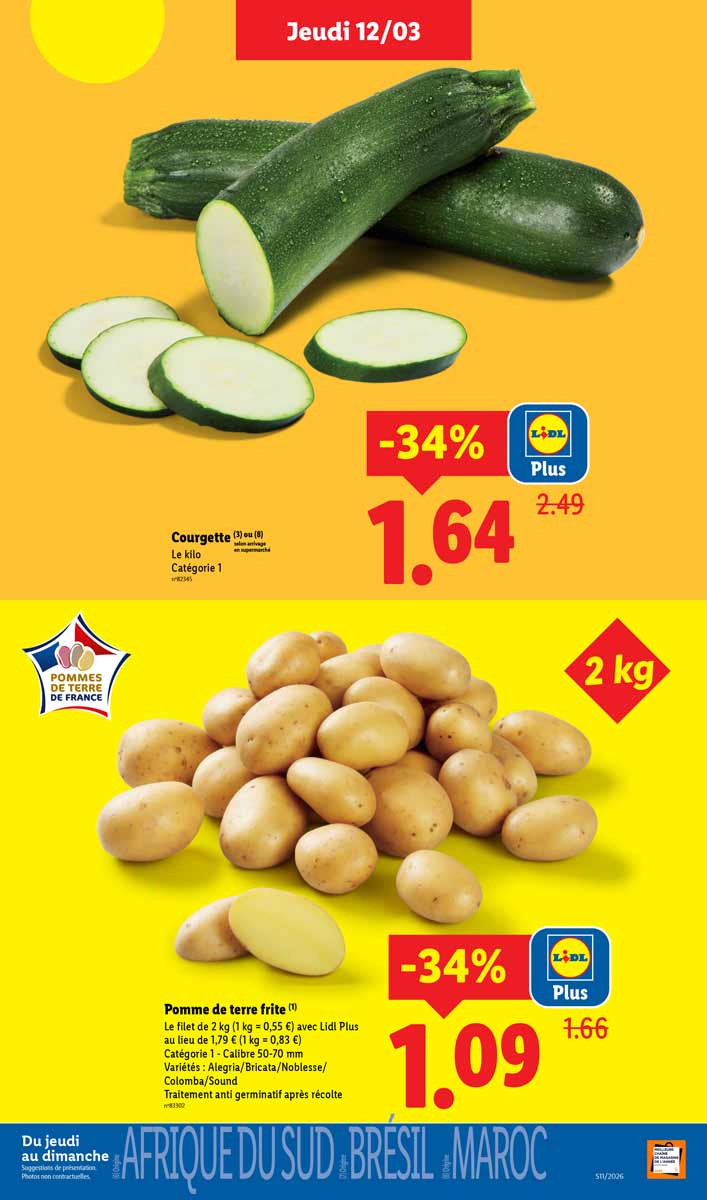 Catalogue Lidl Du 12 Au 18 Mars 2026