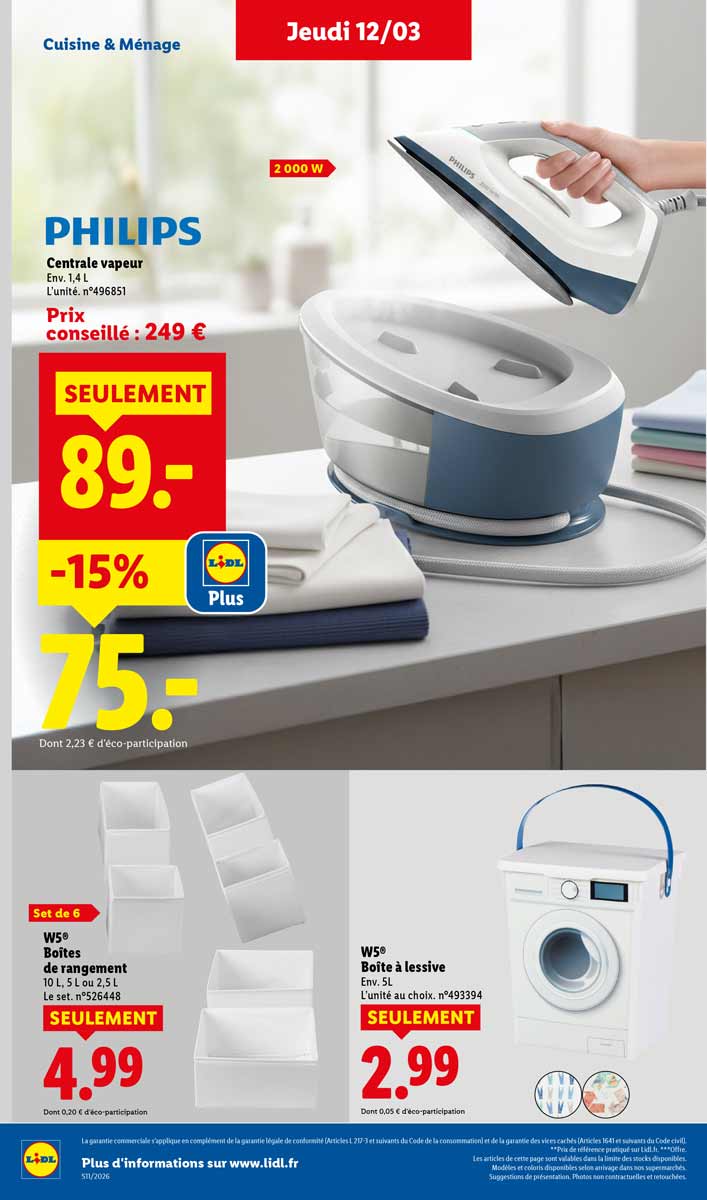 Catalogue Lidl Du 12 Au 18 Mars 2026
