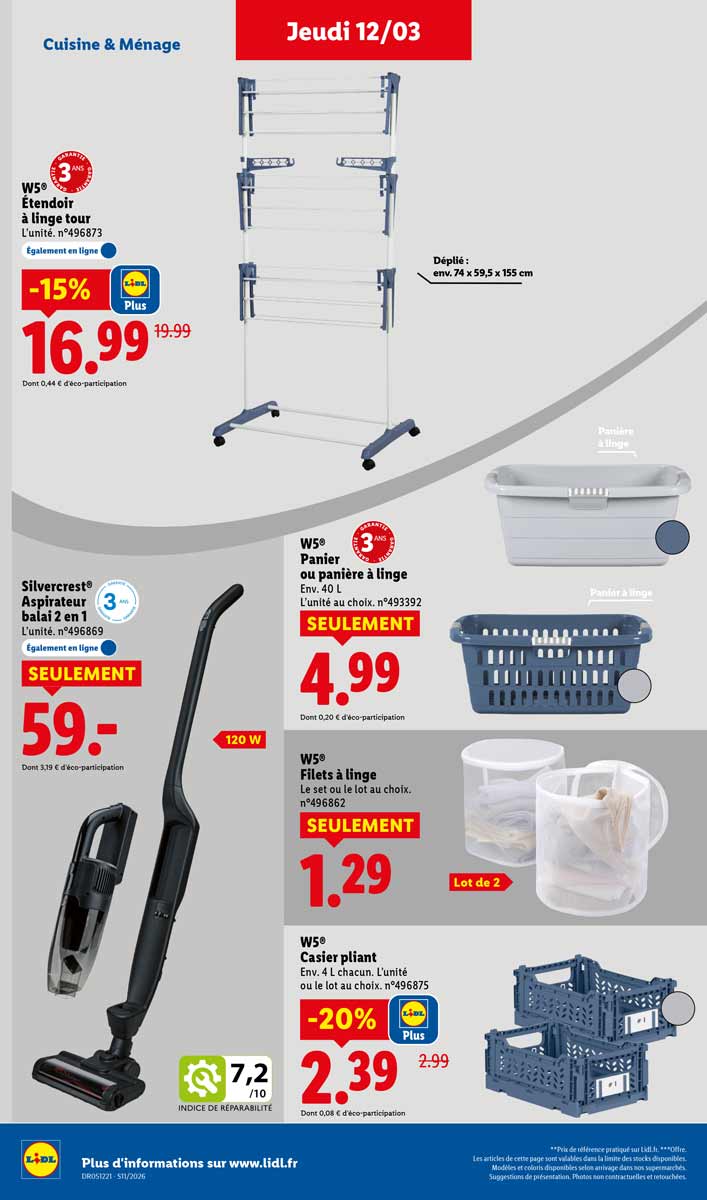 Catalogue Lidl Du 12 Au 18 Mars 2026