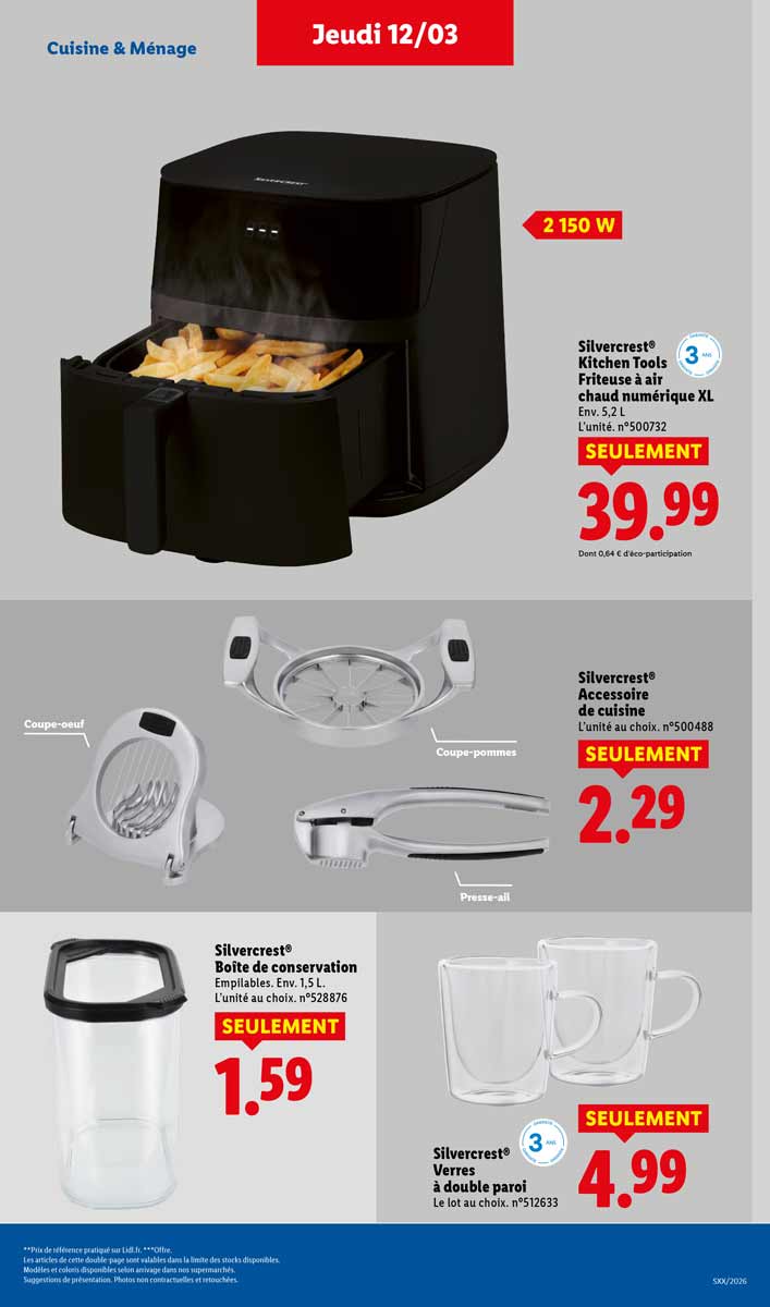 Catalogue Lidl Du 12 Au 18 Mars 2026