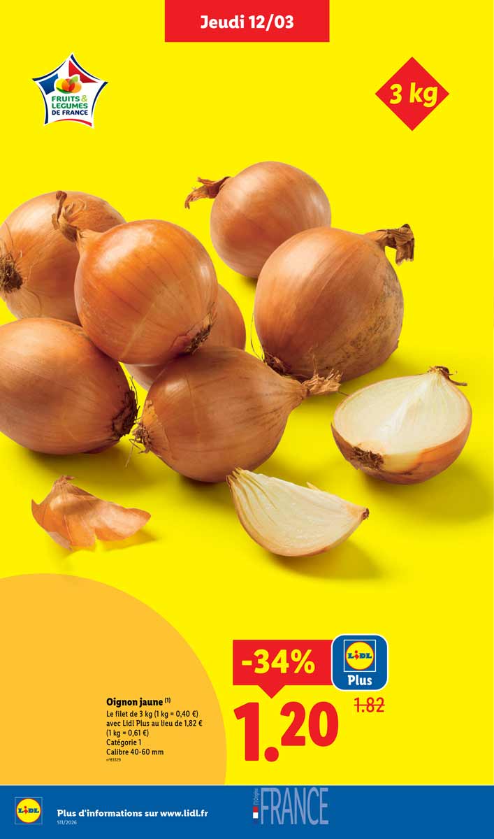 Catalogue Lidl Du 12 Au 18 Mars 2026