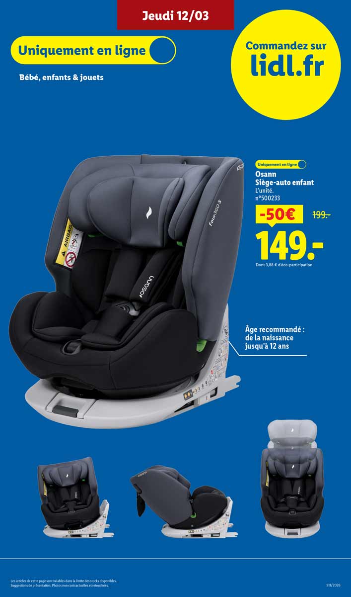 Catalogue Lidl Du 12 Au 18 Mars 2026
