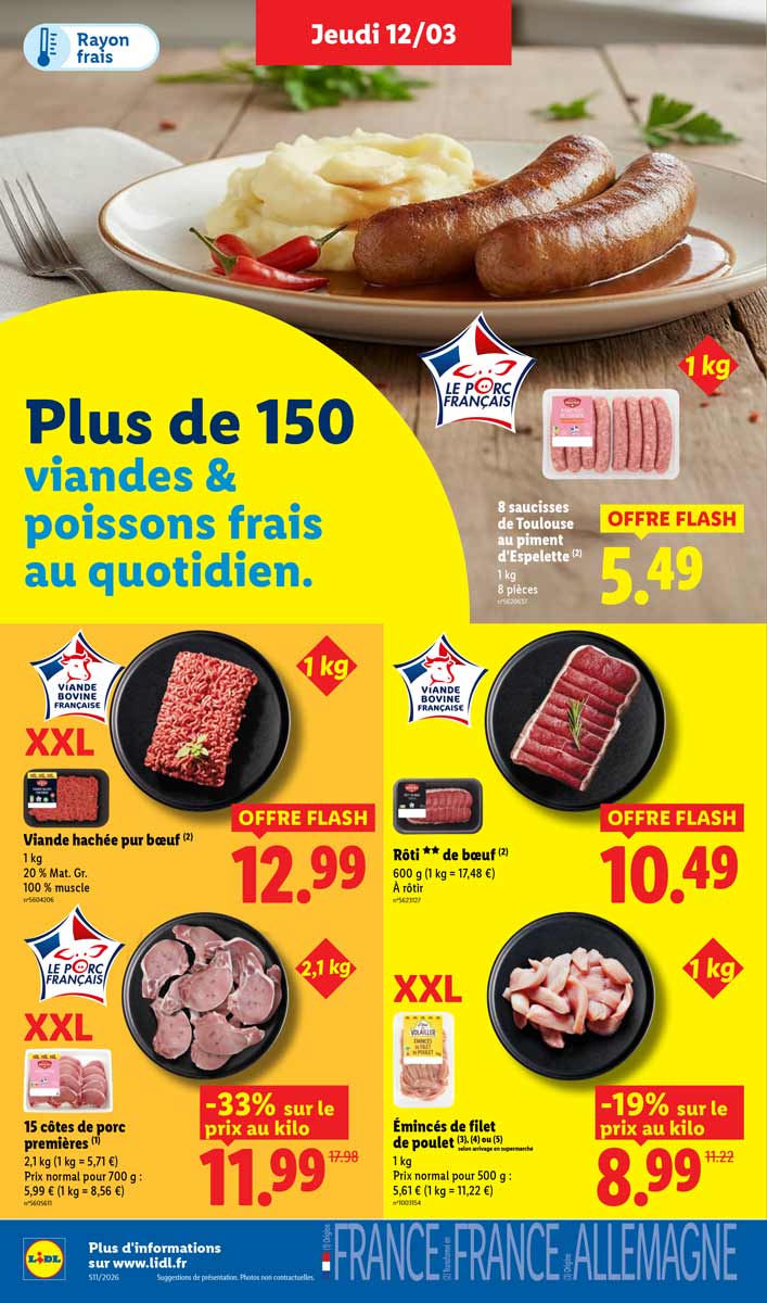 Catalogue Lidl Du 12 Au 18 Mars 2026
