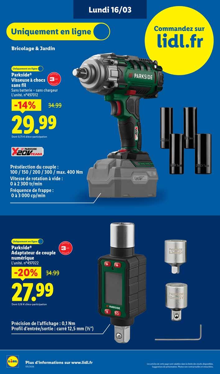 Catalogue Lidl Du 12 Au 18 Mars 2026