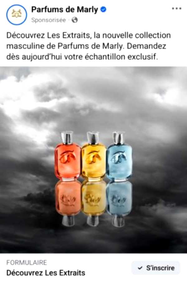 Découvrez Extraits Parfums Marly : votre échantillon gratuit !