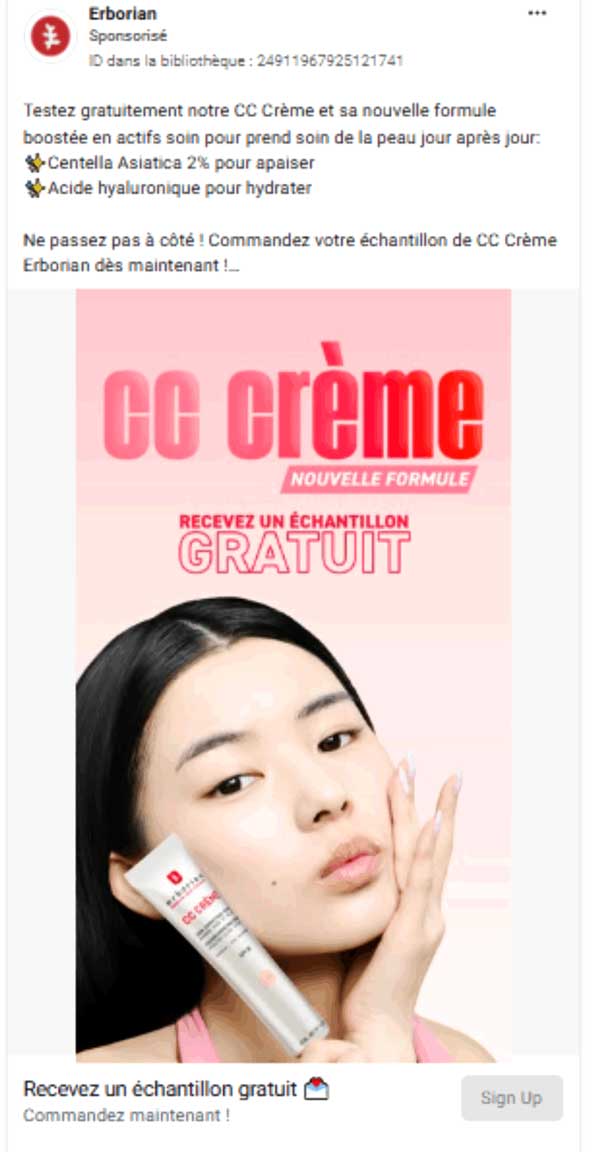 Échantillon gratuit : Testez la CC Crème Erborian !