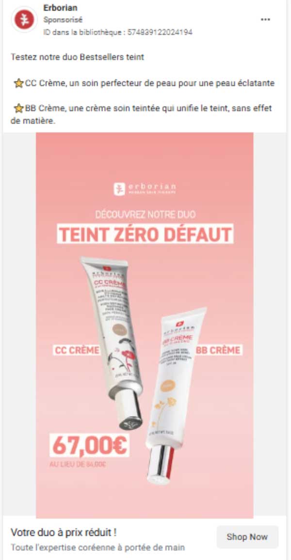 Erborian : 2 échantillons gratuits de soins à recevoir !