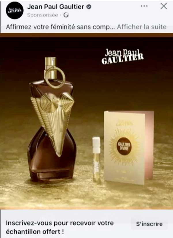 Comment obtenir votre Échantillon Gratuit du Parfum Divine Elixir de Jean Paul Gaultier ?