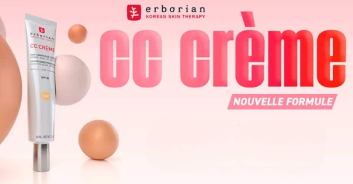 Recevez gratuitement des échantillons de la CC Crème Erborian