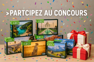 Participez au concours Geo et remportez 18 puzzles de 500 et 1000 pièces !