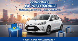 Concours La Poste Mobile : Gagnez une Toyota Yaris Hybride !