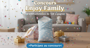 Concours Enjoy Family : Une emmailloteuse de 55€ à gagner !