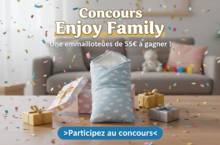 Concours Enjoy Family : Une emmailloteuse de 55€ à gagner !