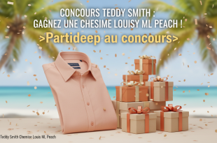 Concours Teddy Smith : Gagnez une chemise Louisy ML Peach !