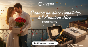 Concours Cannes Radio : Gagnez un dîner romantique à l'Anantara Nice