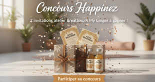 Concours Happinez : 2 invitations atelier Breathwork My Ginger à gagner !