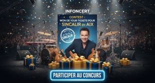 Concours Infoconcert : Gagnez vos places pour Sinclair à Aix