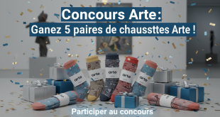 Concours Arte : Gagnez 5 paires de chaussettes Arte !
