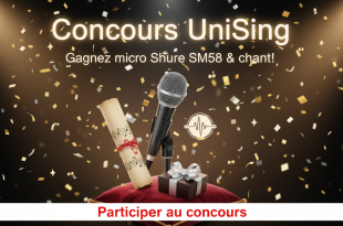 Concours UniSing : Gagnez micro Shure SM58 & chant !