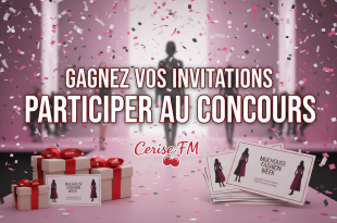 Crée un titre SEO naturel pour un article sur un jeu concours. Titre original : Gagnez vos invitations pour Mulhouse Fashion Week avec Cerise FM Organisateur : Cerise FM Instructions : - maximum 70 caractères - inclure le mot "concours" - inclure l'organisateur - ne pas copier exactement le titre original - rendre le titre naturel et attractif Retourne uniquement le titre.